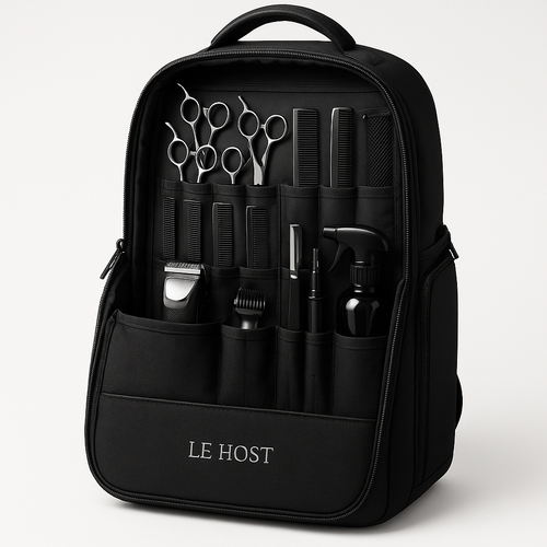 LE HOST Professional Barber Backpack - Waterproof Mobile Stylist Tool Bag with Custom Compartments | Premium Hair Cutting Kit Organizer